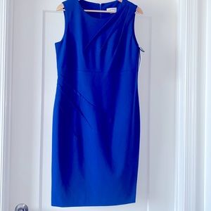 NWT!🌻Blue Calvin Klein Starburst Sheath Dress
